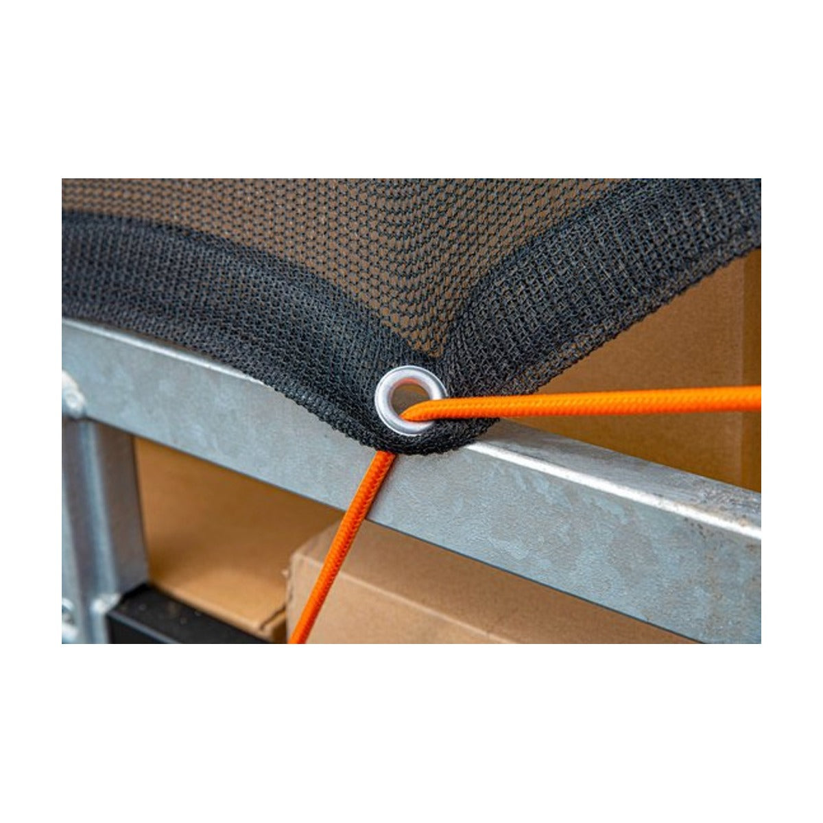 BLACK+DECKER Spantouw met Oproller - Sjortouw 20 Meter - 6MM - Nylon - Oranje