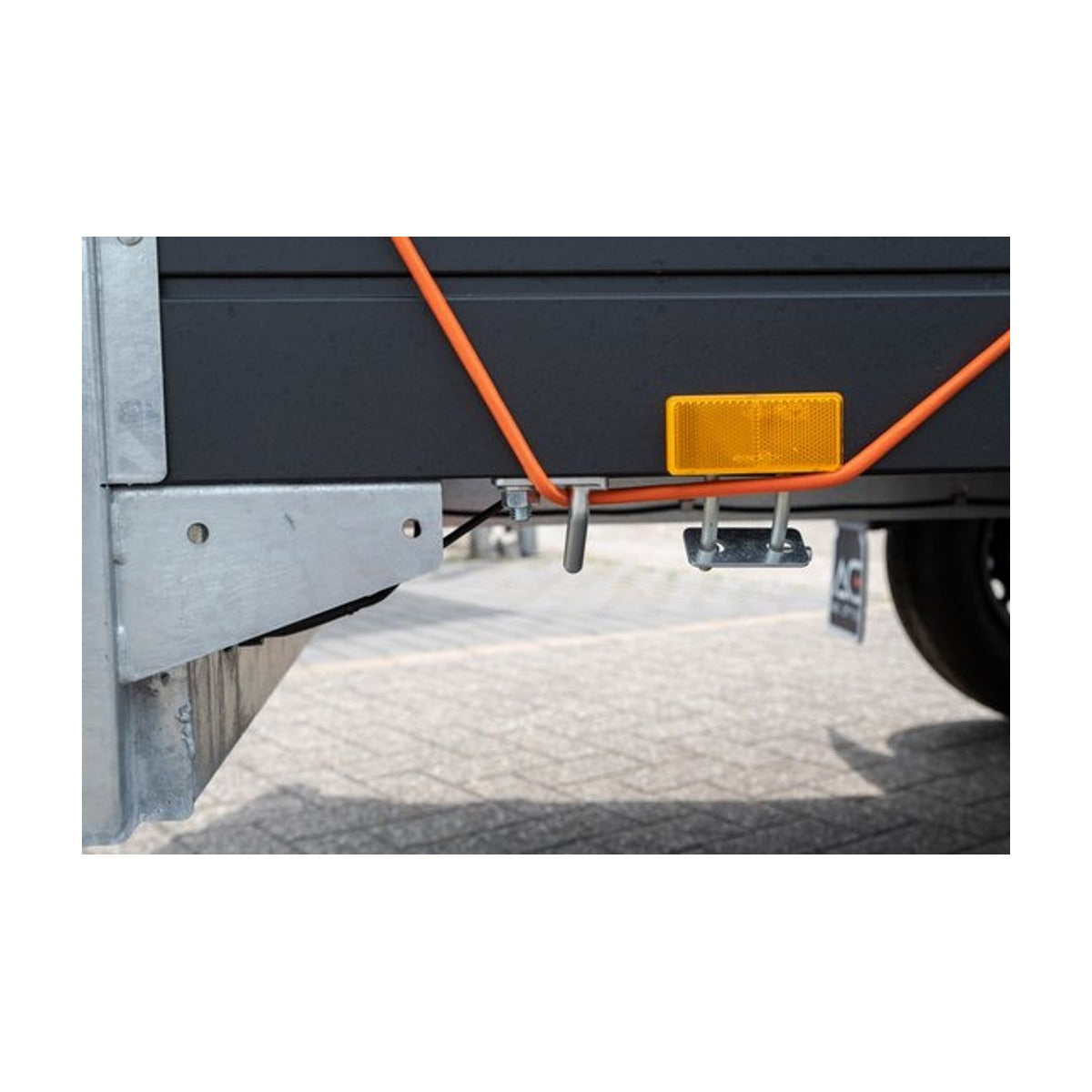 BLACK+DECKER Spantouw met Oproller - Sjortouw 20 Meter - 6MM - Nylon - Oranje