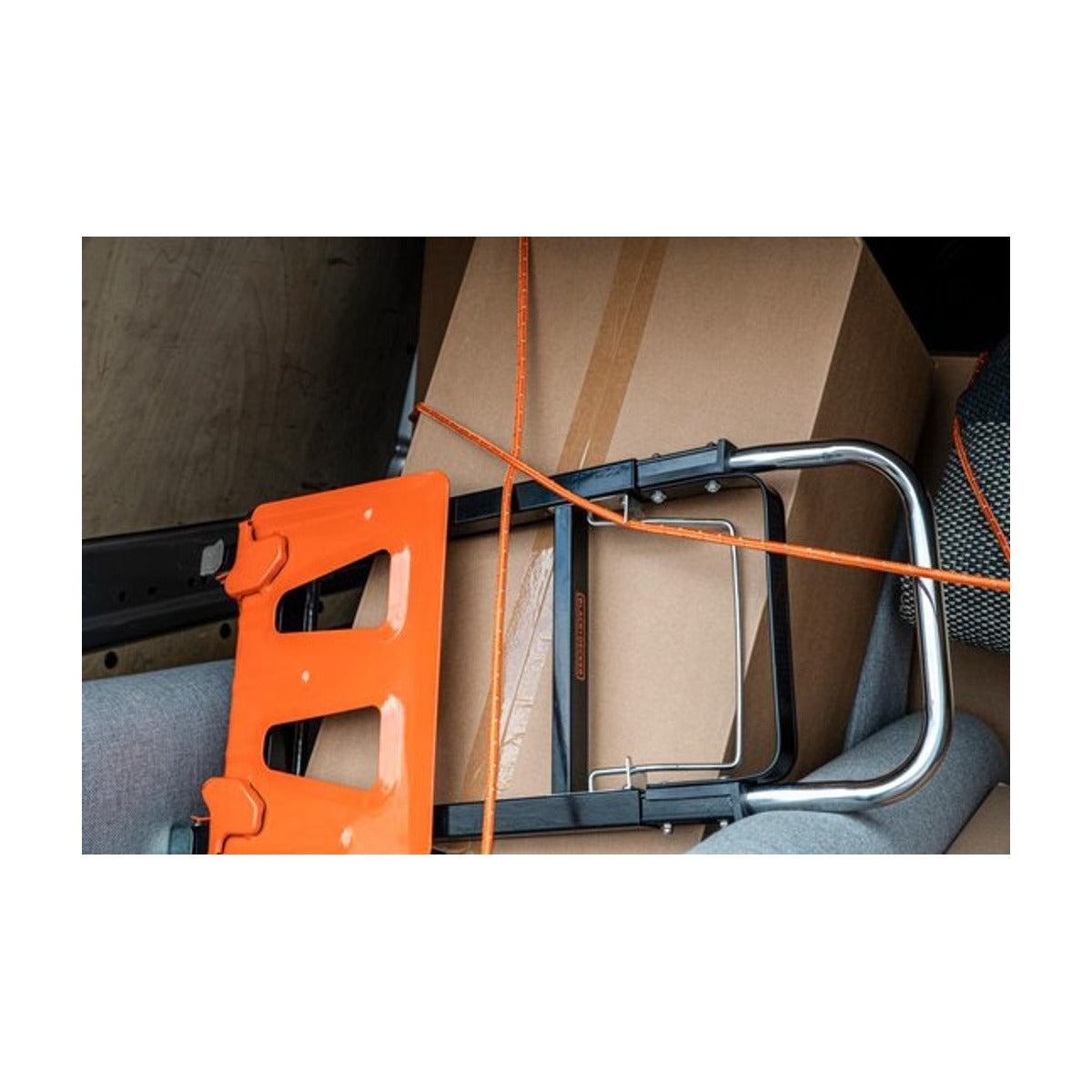 BLACK+DECKER Spantouw met Oproller - Sjortouw 15 Meter - 8MM - Nylon - Oranje