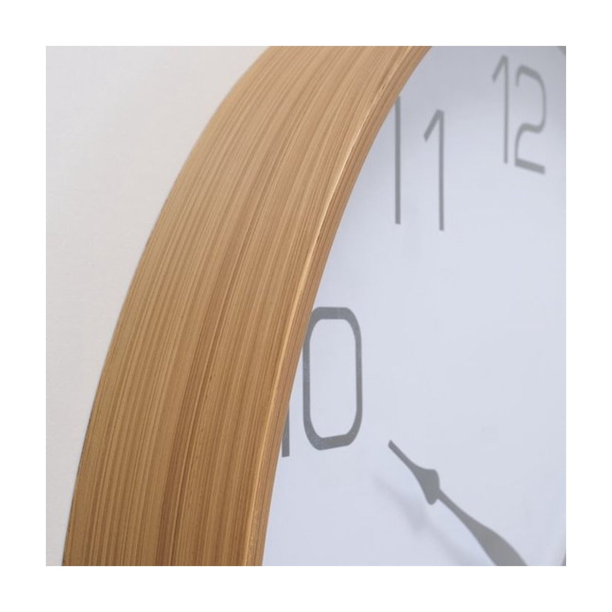 Boltze Wandklok Lugeo - Rond 50 cm - Analoog - Bruin/Wit