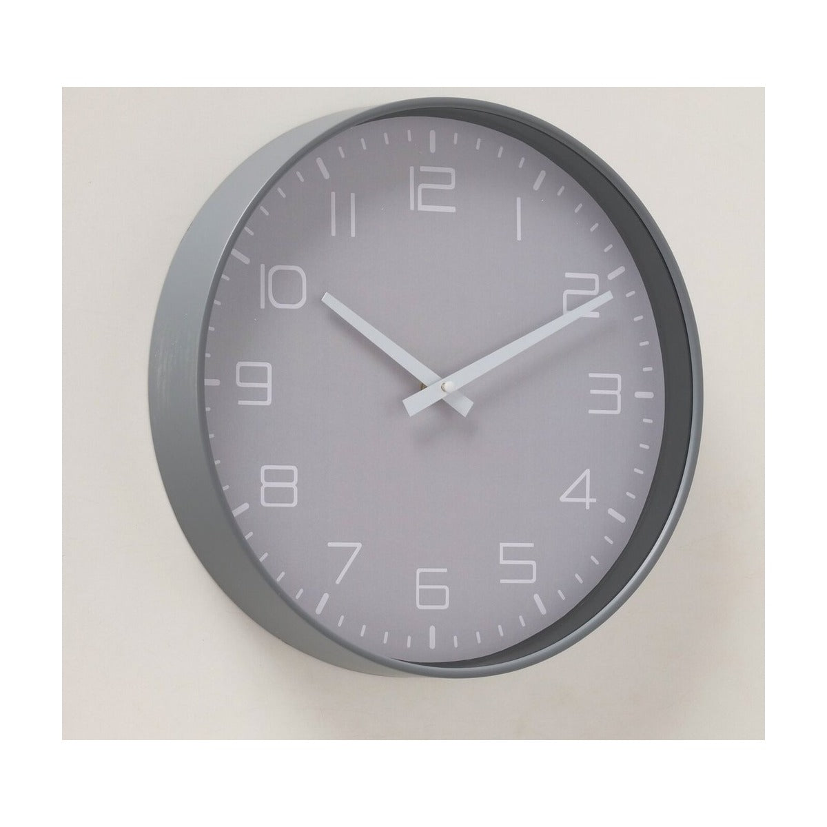 Wandklok Simplex 30 cm aluminium grijs