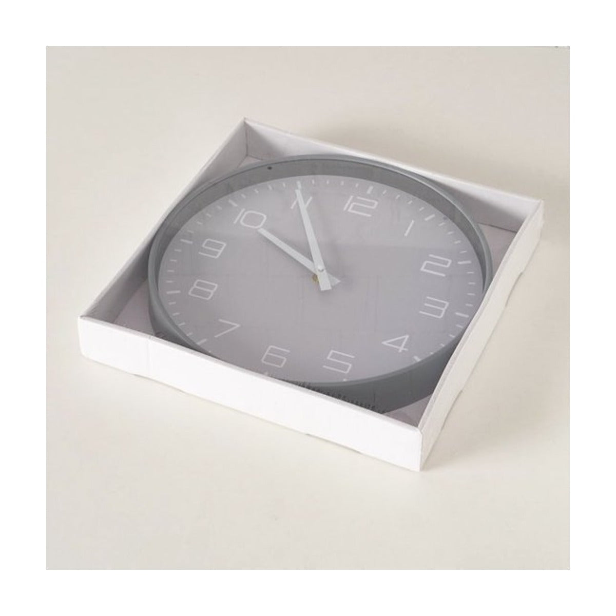 Wandklok Simplex 30 cm aluminium grijs