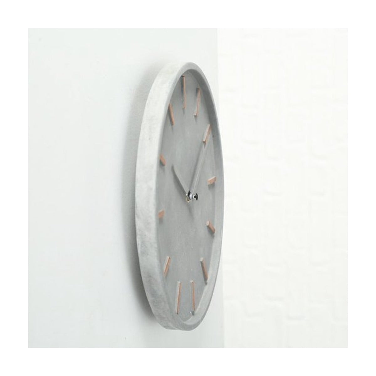 Wandklok Simplex 30 cm aluminium grijs