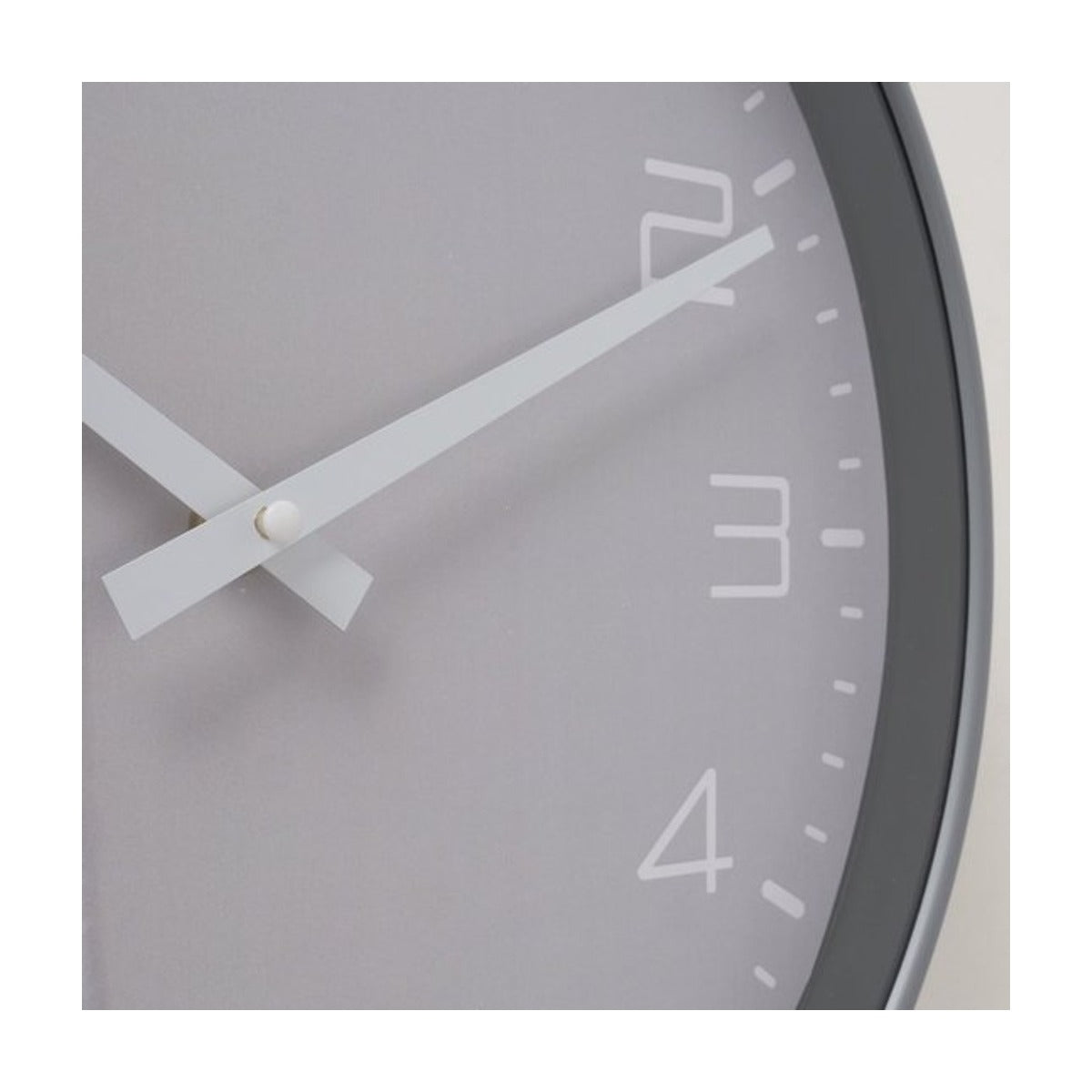 Wandklok Simplex 30 cm aluminium grijs