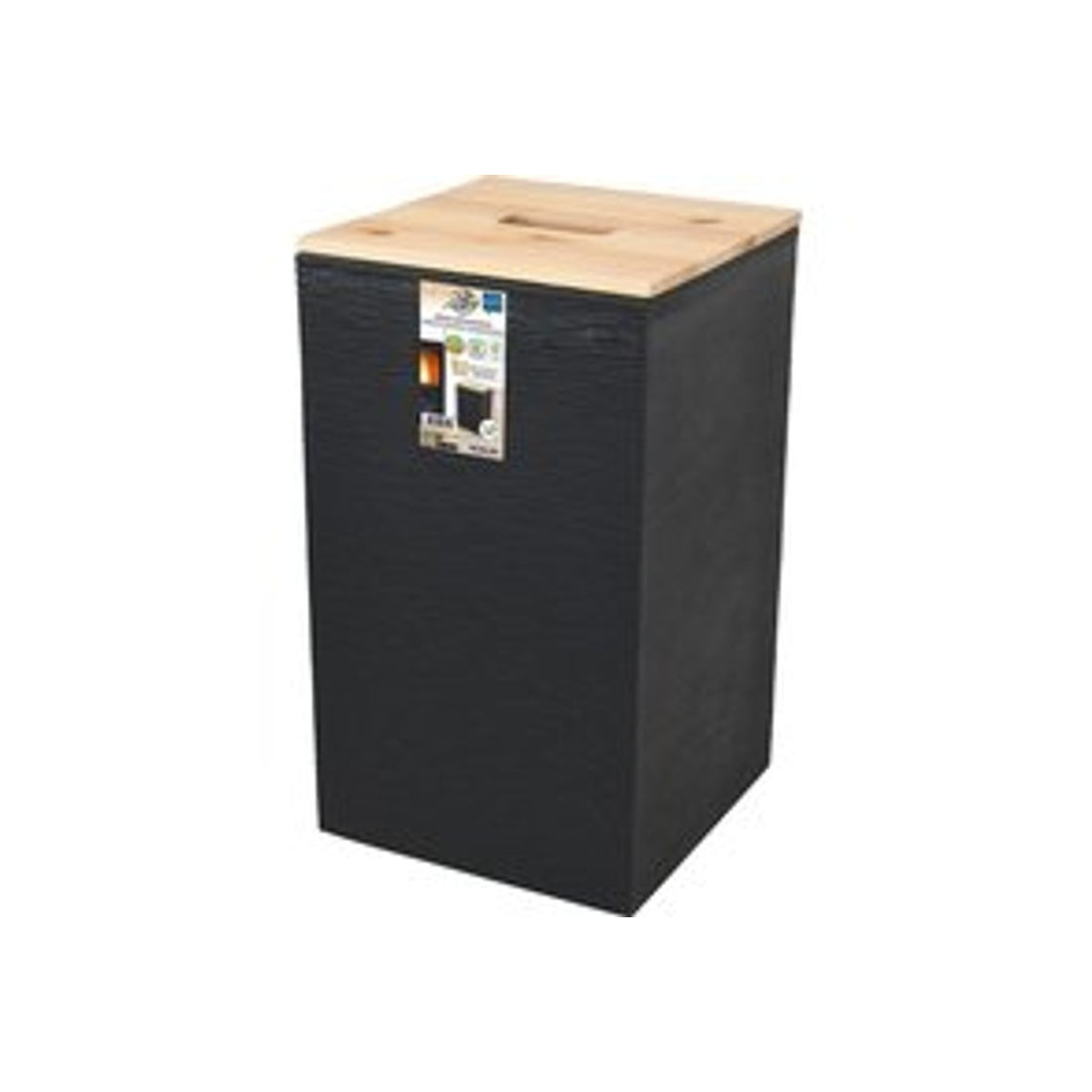 EDA - Jura Montania STONE 36 L pelletbox - voor 20 kg pellets - zwart 29,5 x 29,5 x 50,6 cm