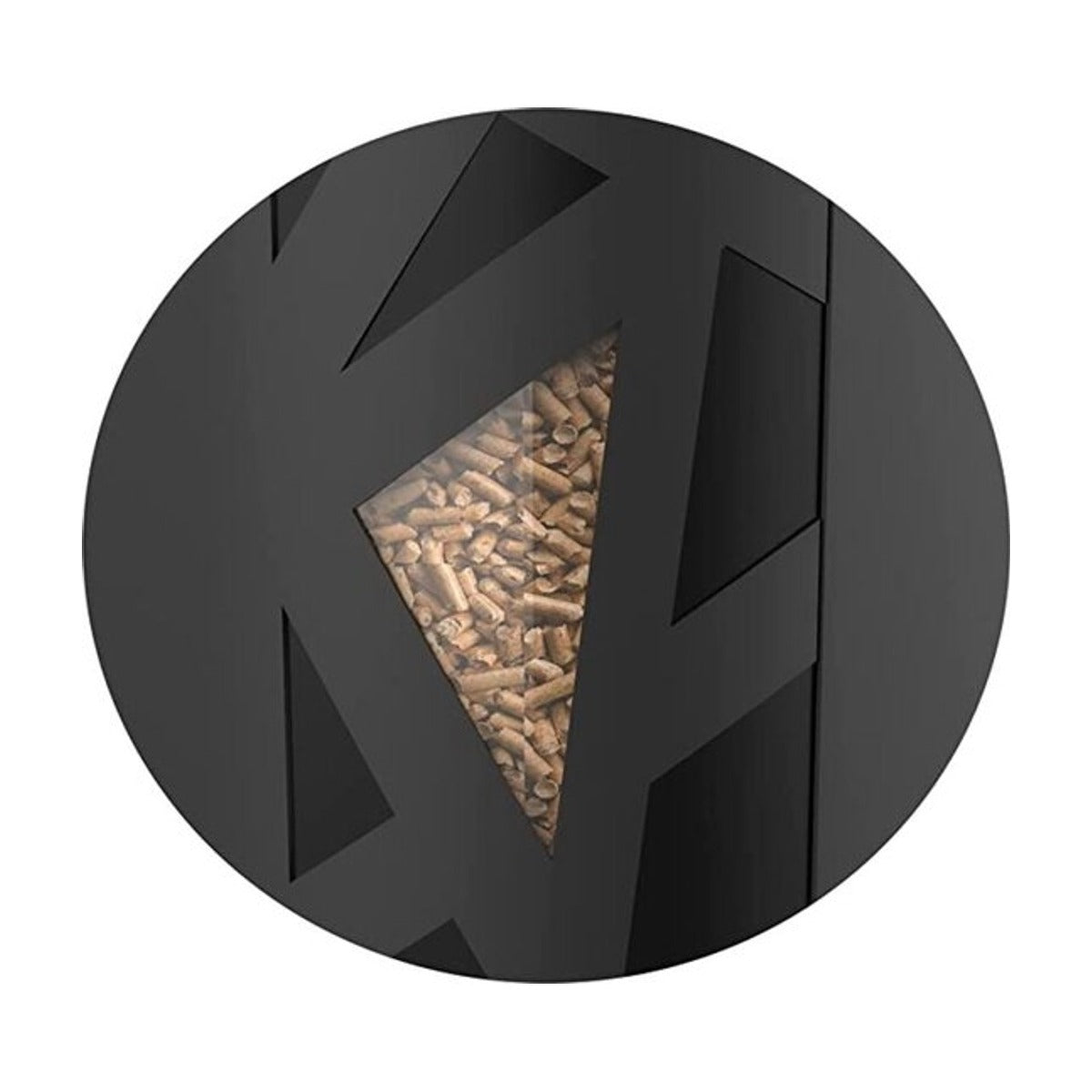 EDA Houtpellets Opslag XL met Deksel - 70 liter - 45 kg - 66,4 cm hoog - Kunststof
