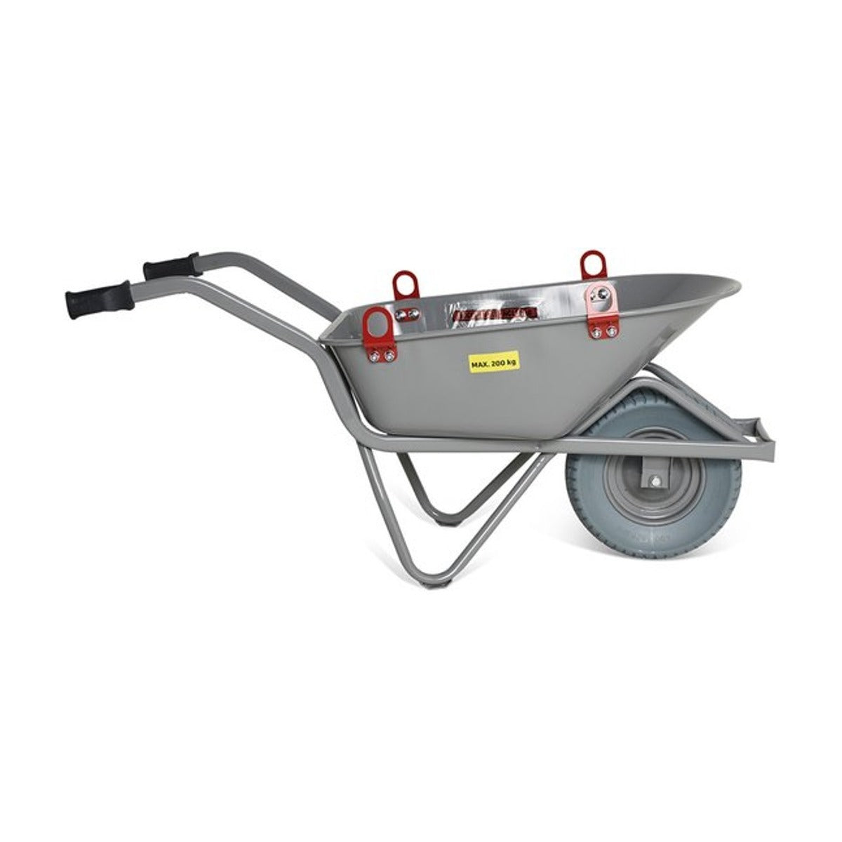 Dutchlander Tuinwagen kunststof 67 liter zwart