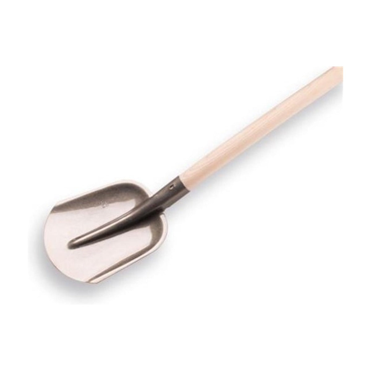 Steekbats 1/4 000, met essen schopsteel 100 cm, gewaxt en gebogen.