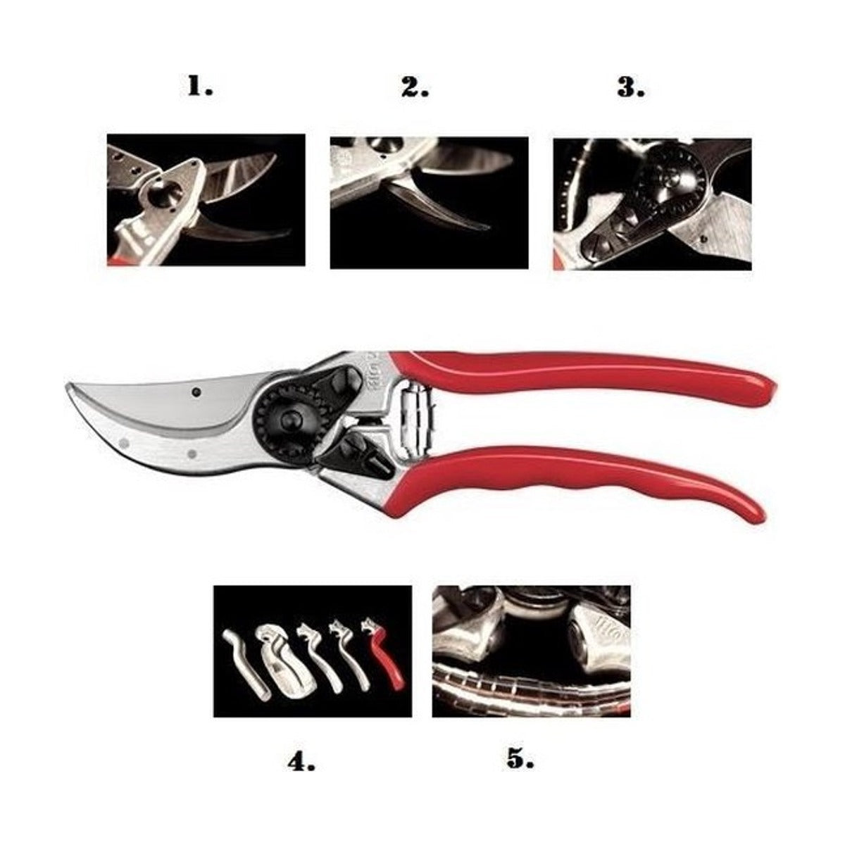 Felco 2 Snoeischaar – Professioneel Model – Inclusief Reserve Bovenmes – Ø 25 mm