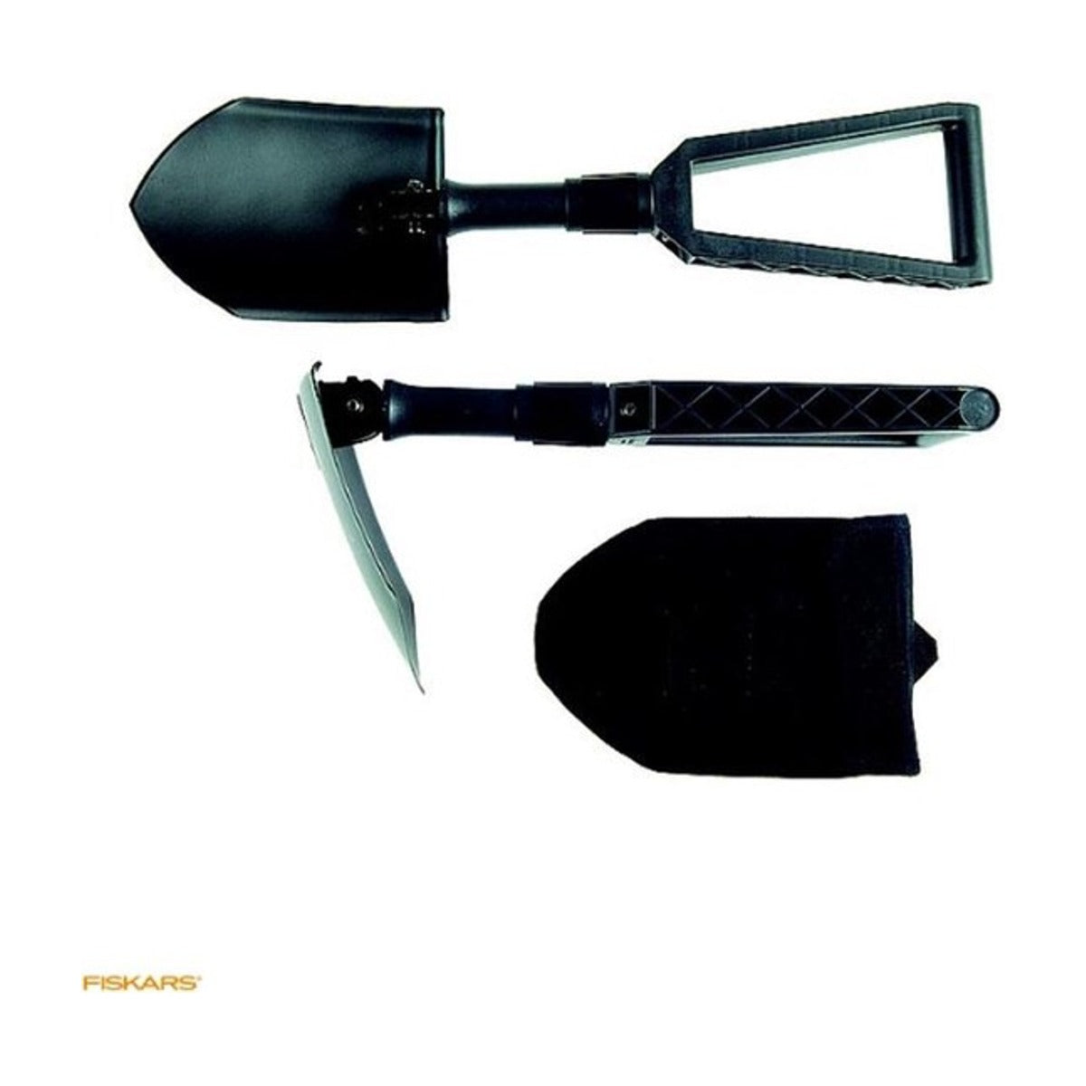 Fiskars Klapspade – Inklapbare Spade – Lengte 24,5–59 cm – Lichtgewicht & Stevig