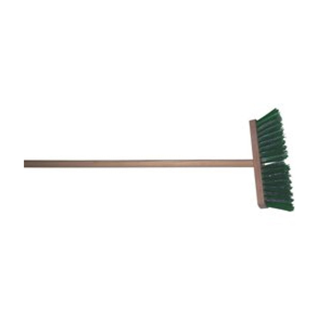 Onkruidbezem - Groene PPN haren met verzinkte staaldraad - 29 cm breed - inclusief steel