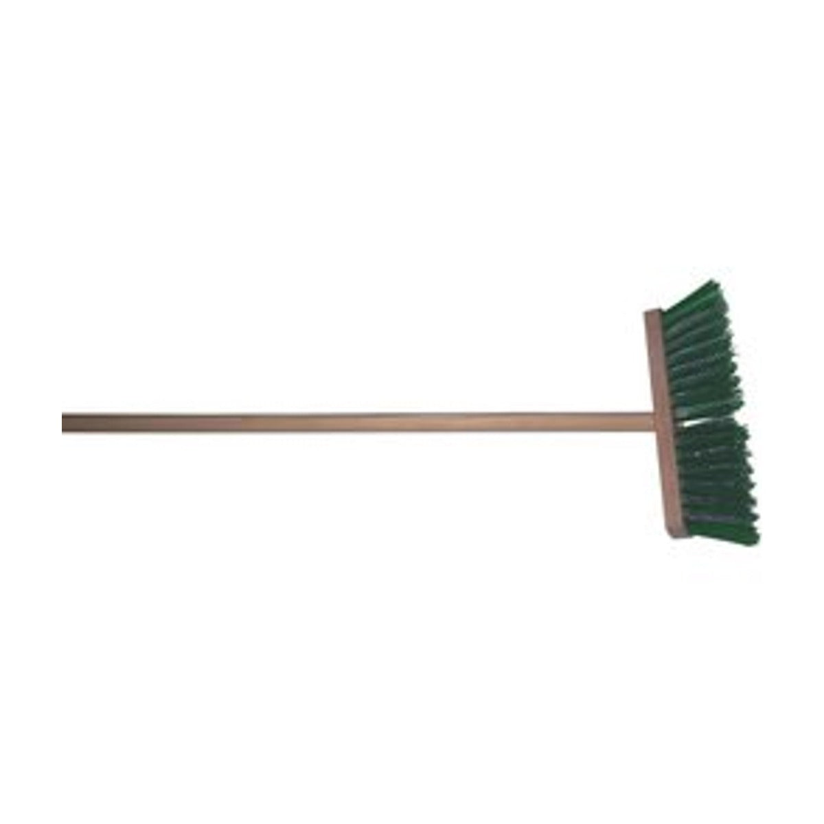 Onkruidbezem - Groene PPN haren met verzinkte staaldraad - 29 cm breed - inclusief steel