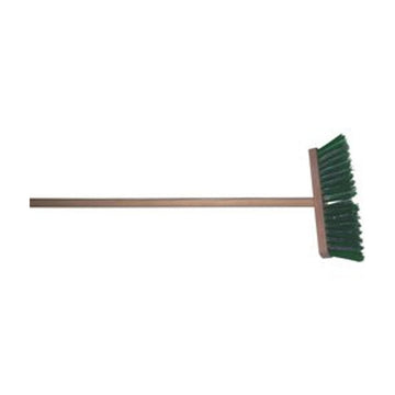 Onkruidbezem - Groene PPN haren met verzinkte staaldraad - 29 cm breed - inclusief steel
