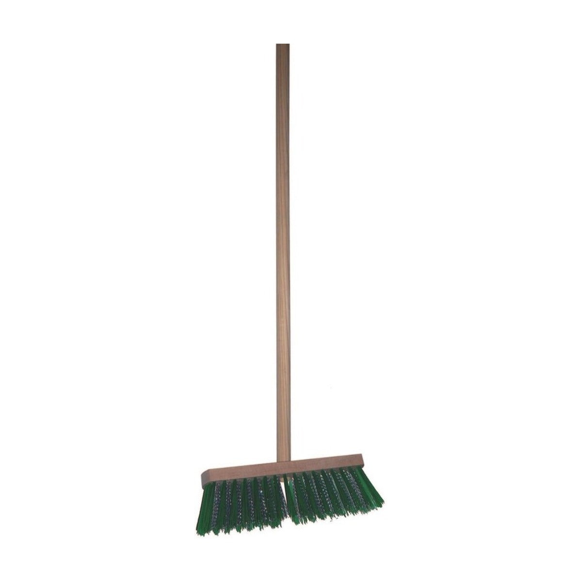 Onkruidbezem - Groene PPN haren met verzinkte staaldraad - 29 cm breed - inclusief steel