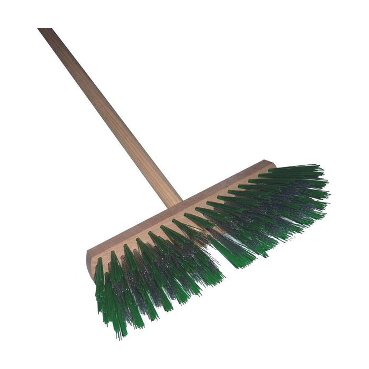 Onkruidbezem - Groene PPN haren met verzinkte staaldraad - 29 cm breed - inclusief steel