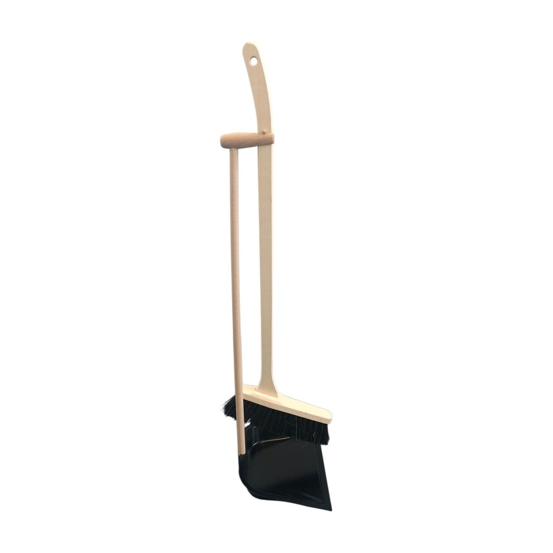 Dutchlander Bezem en Blik Set – 25 x 90,5 cm – Hout & Staal – Naturel – Mariasetje