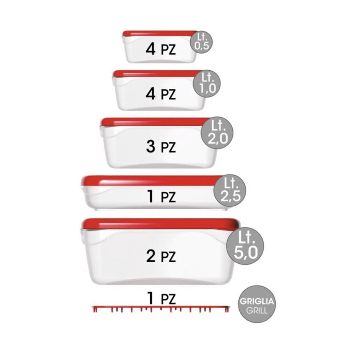 Freska Family Set – 15-delige Voedselcontainerset – Afsluitbaar, Stevig en Magnetronbestendig