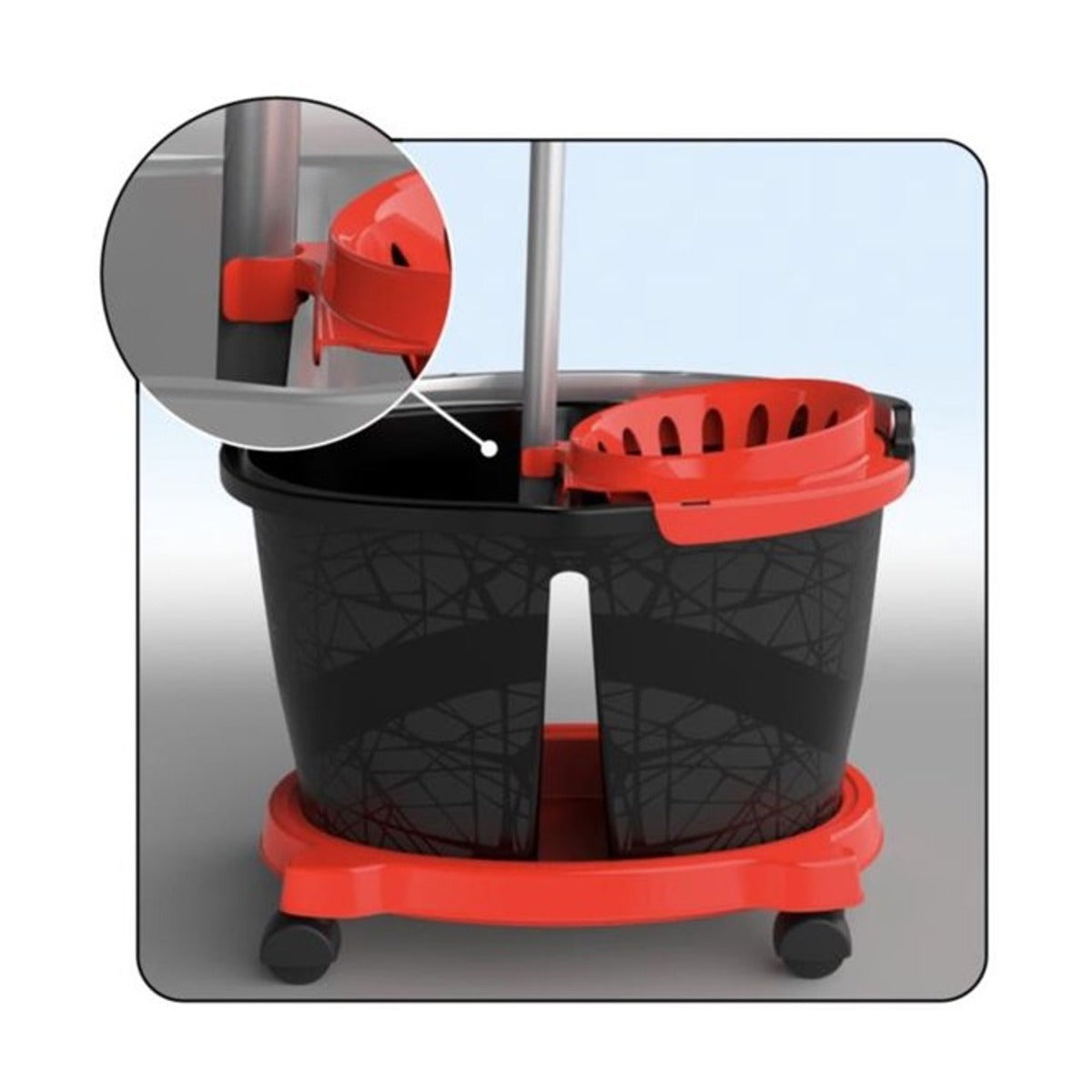 H2O Evolution Mopemmer met Uitwringer en Trolley – Professionele Set