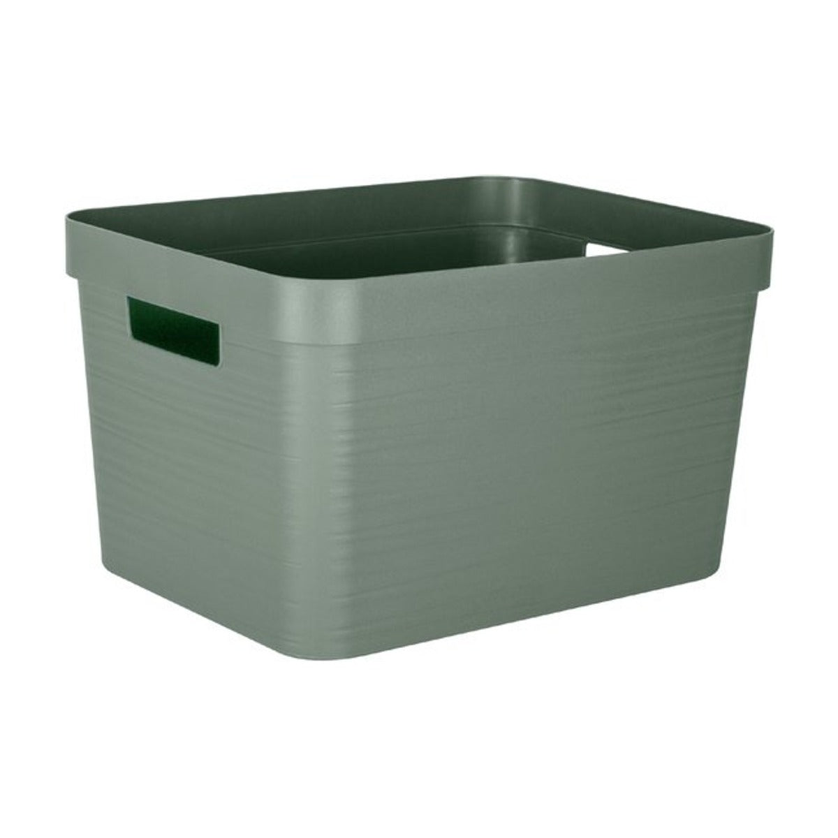Eda kunststof STONE DECOR opbergkrat - 30 L wit