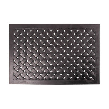 Deurmat rubber gevlochten L 75 x 45 cm