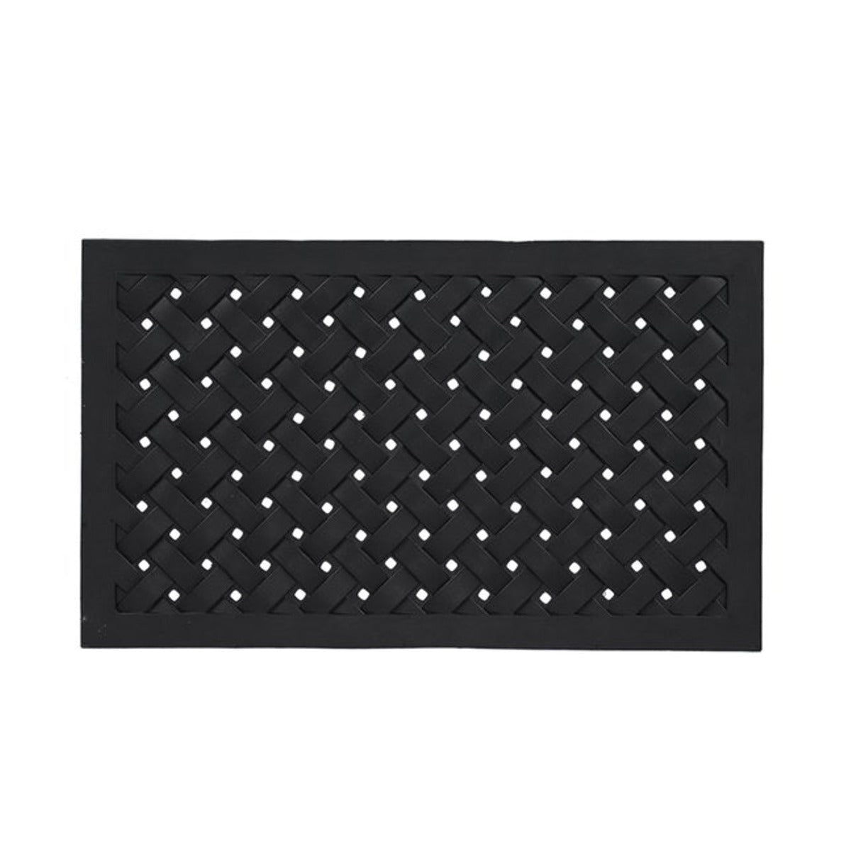 Deurmat rubber gevlochten L 75 x 45 cm
