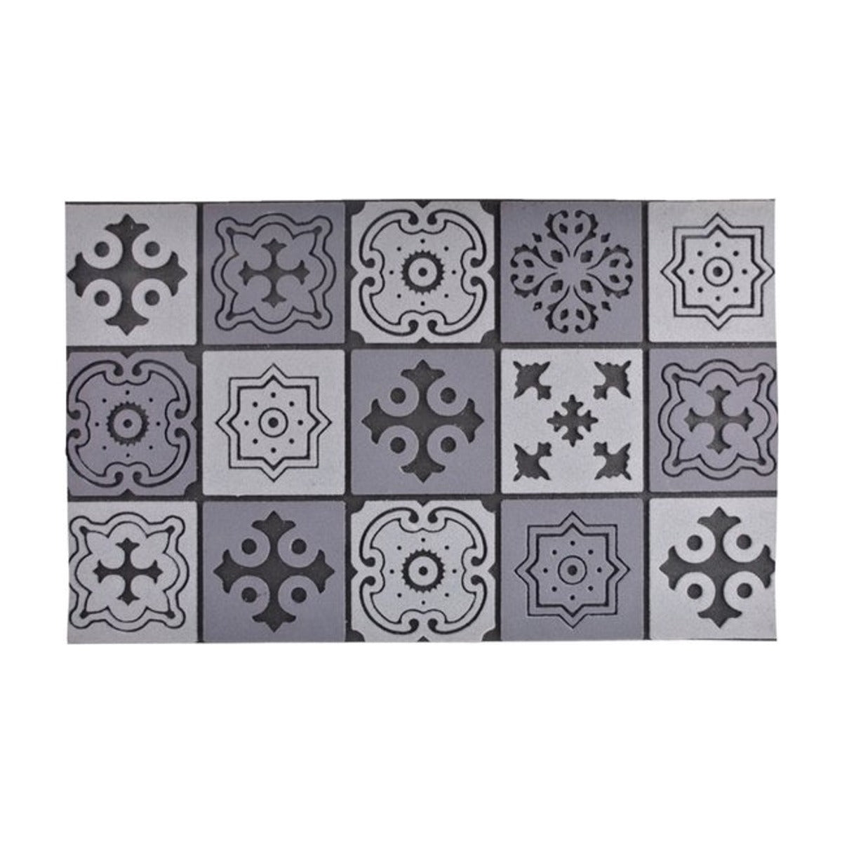 Deurmat rubber gevlochten L 75 x 45 cm