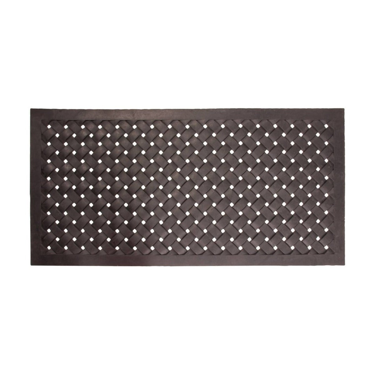 Deurmat rubber gevlochten XL 122 x 60 cm