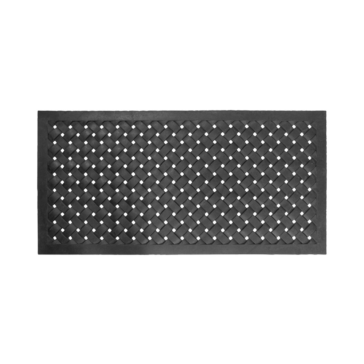 Deurmat rubber gevlochten XL 122 x 60 cm