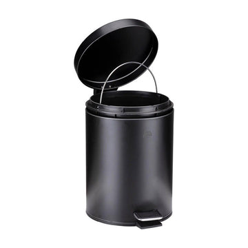 Dirt Devil Pedaalemmer 5 Liter - Prullenbak Badkamer - RVS - Zwart
