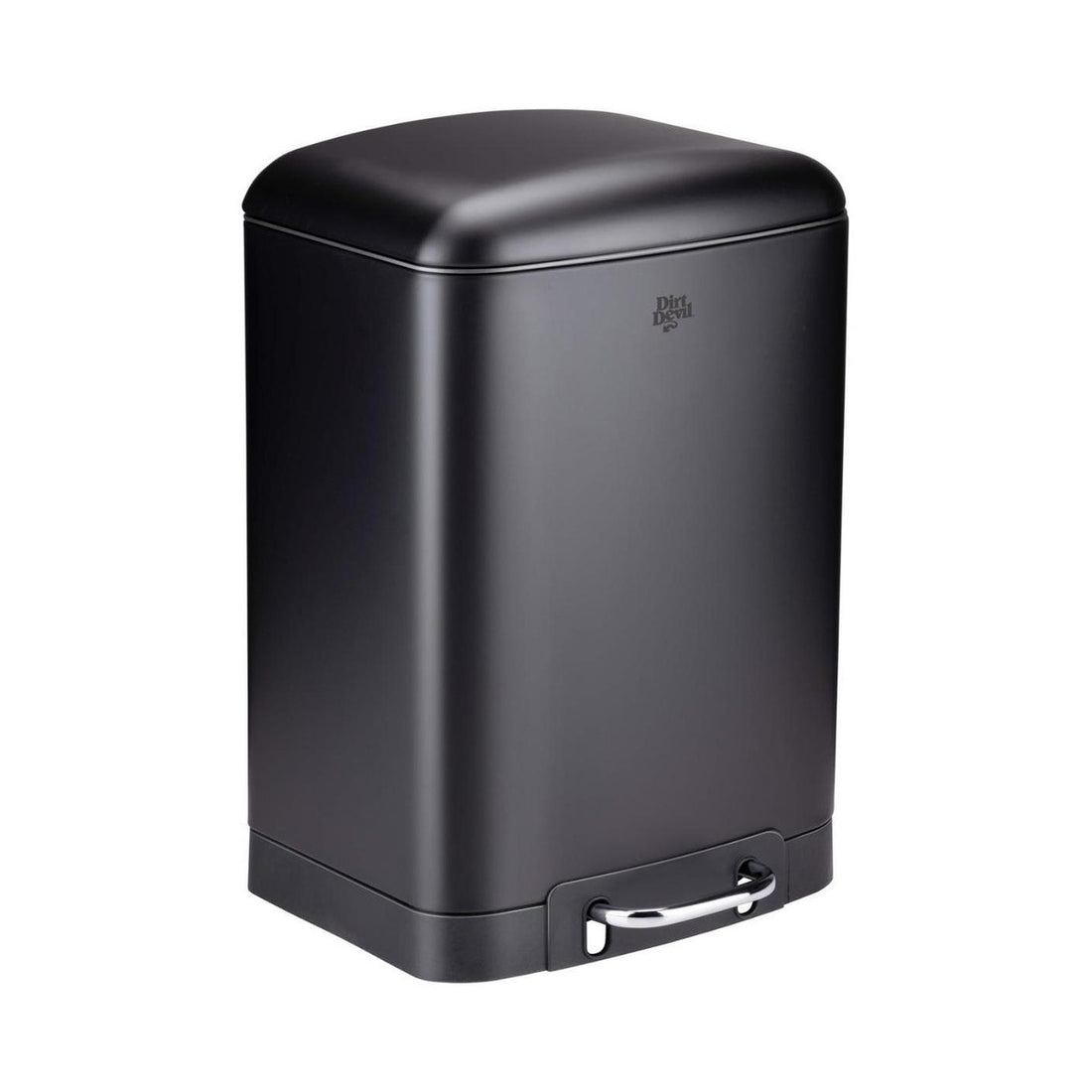 Dirt Devil Pedaalemmer 12 Liter - Prullenbak Badkamer - RVS - Zwart