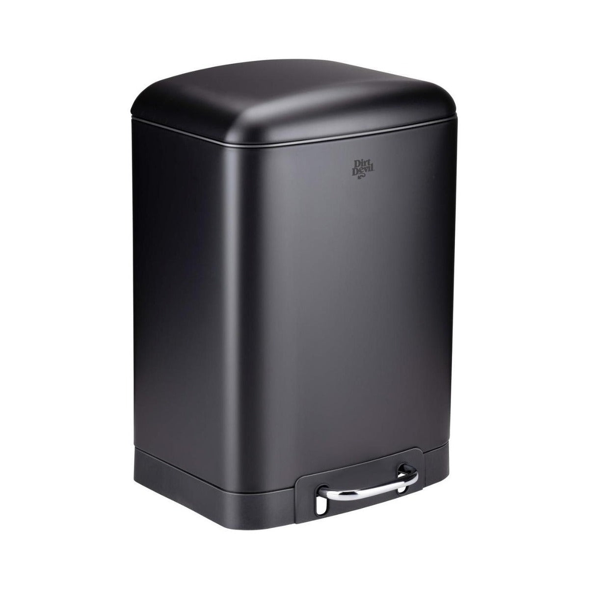 Dirt Devil Pedaalemmer 12 Liter - Prullenbak Badkamer - RVS - Zwart