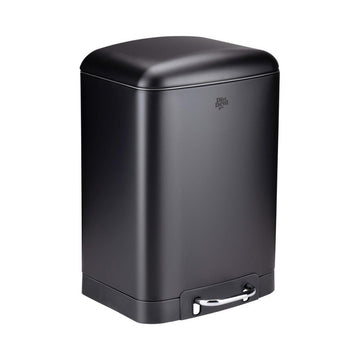 Dirt Devil Pedaalemmer 12 Liter - Prullenbak Badkamer - RVS - Zwart