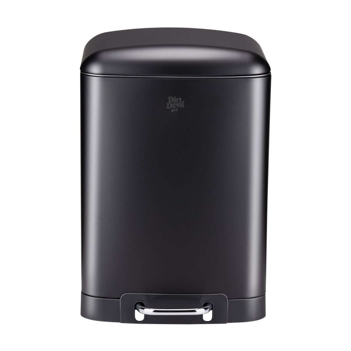 Dirt Devil Pedaalemmer 12 Liter - Prullenbak Badkamer - RVS - Zwart