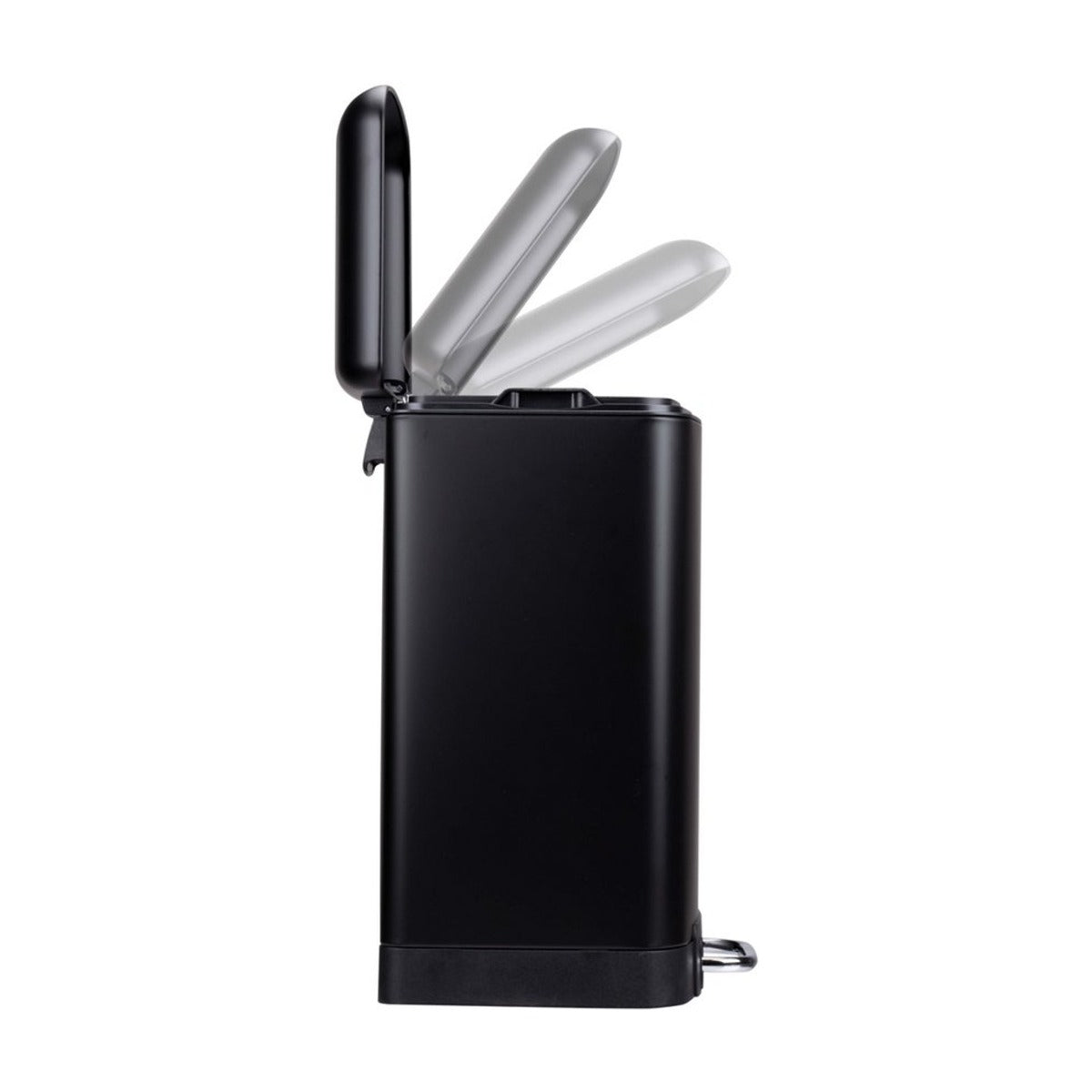Dirt Devil Pedaalemmer 12 Liter - Prullenbak Badkamer - RVS - Zwart