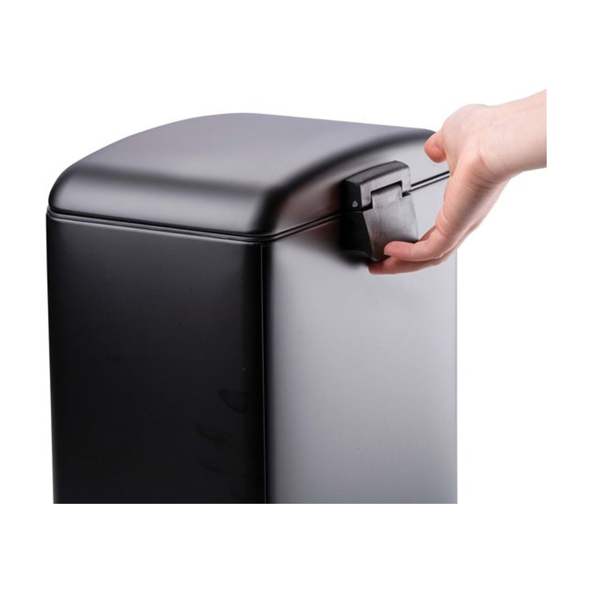 Dirt Devil Pedaalemmer 12 Liter - Prullenbak Badkamer - RVS - Zwart