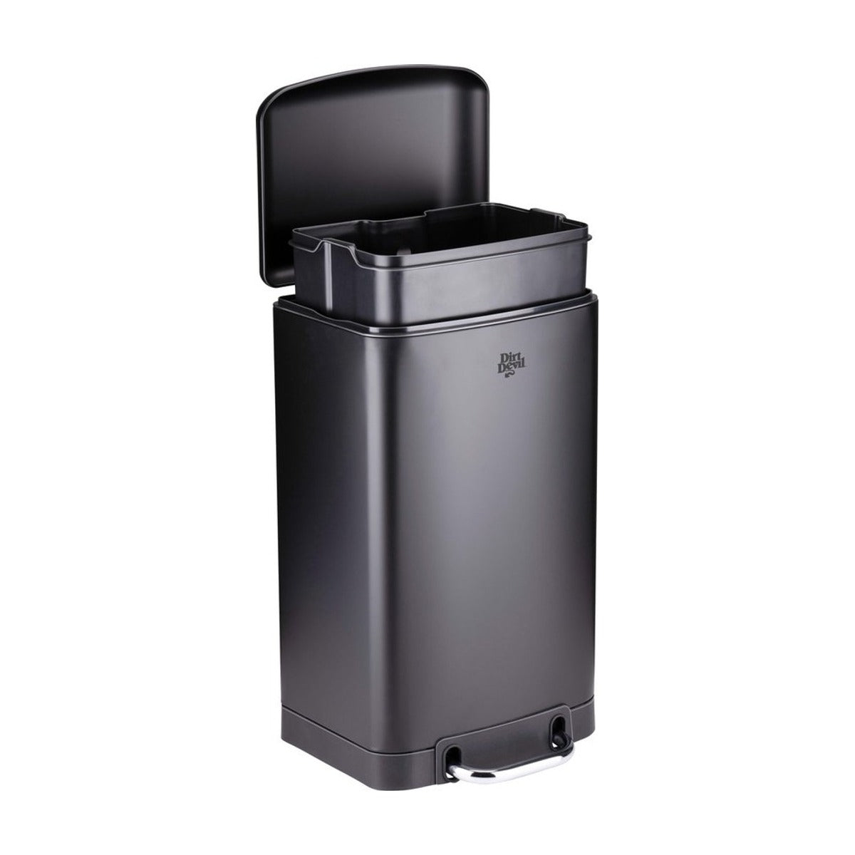 Dirt Devil Pedaalemmer 20L - Prullenbak - RVS - Zwart