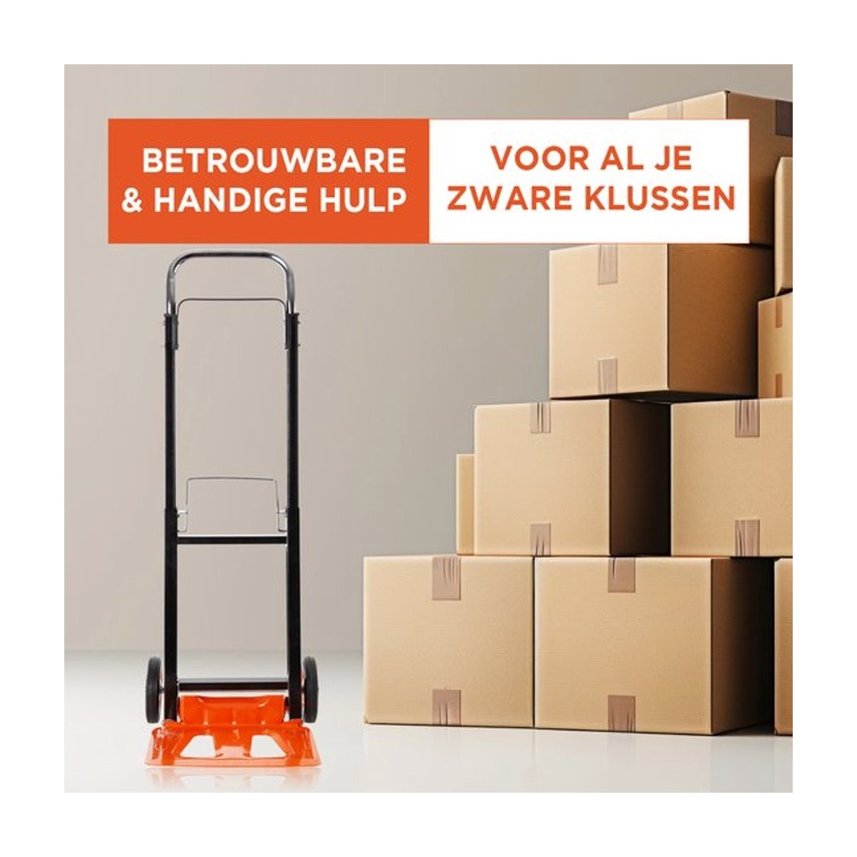 BLACK+DECKER - Steekwagen BXWT-H305 - Tot 90KG - Opvouwbare Transportkar - Staal/ Aluminium
