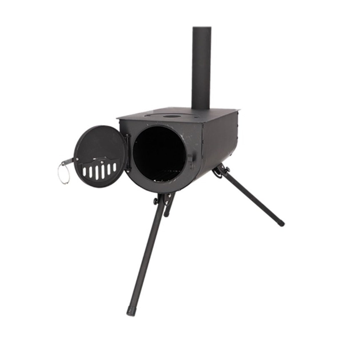 Outdoor Houtkachel – Gesloten Model – Volledig Metaal – Warmte & Koken Buiten