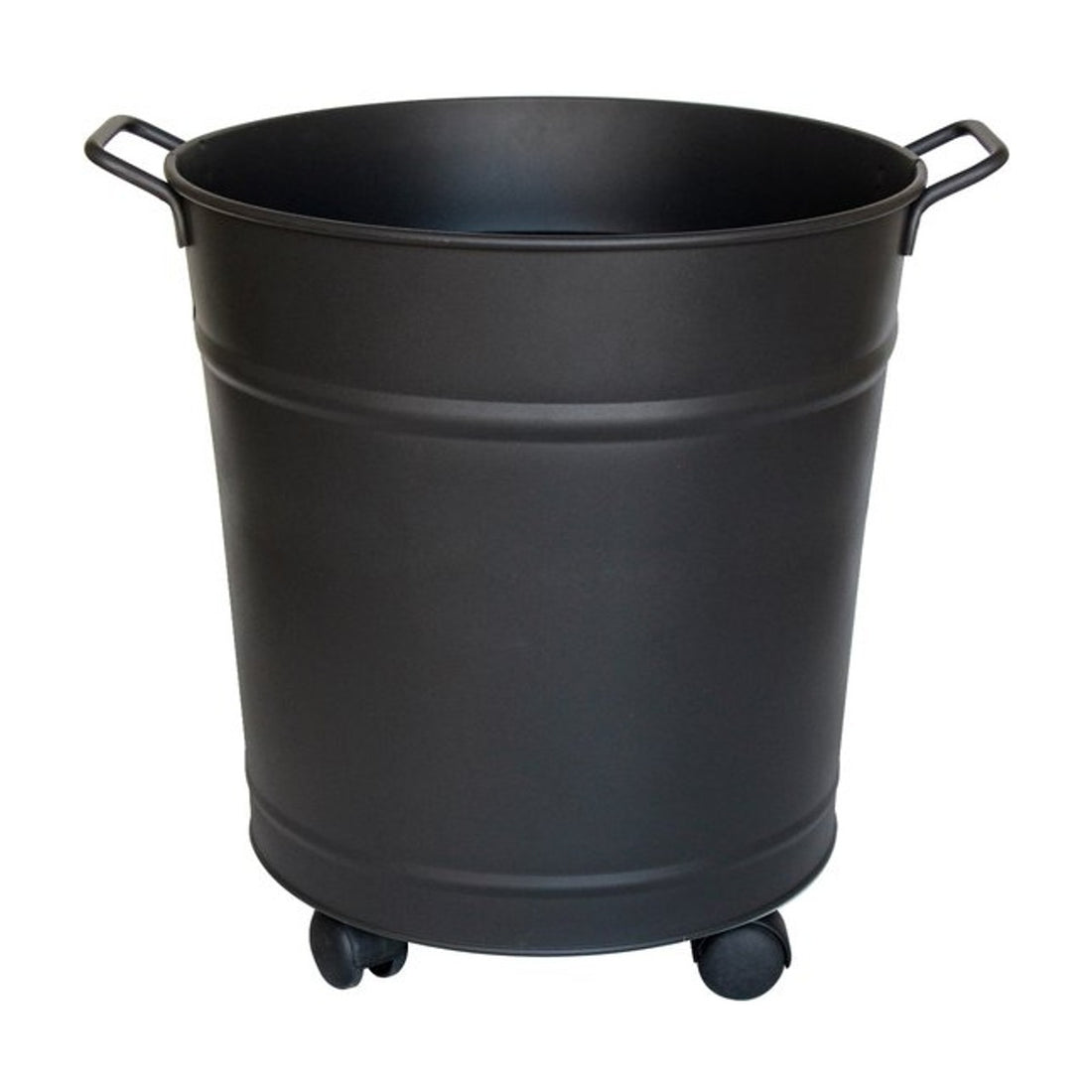 Guillouard - Pellet- of stook hout emmer - Zwart - Metaal - op wieltjes - 55 liter