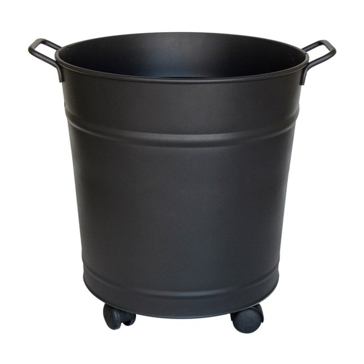 Guillouard - Pellet- of stook hout emmer - Zwart - Metaal - op wieltjes - 55 liter