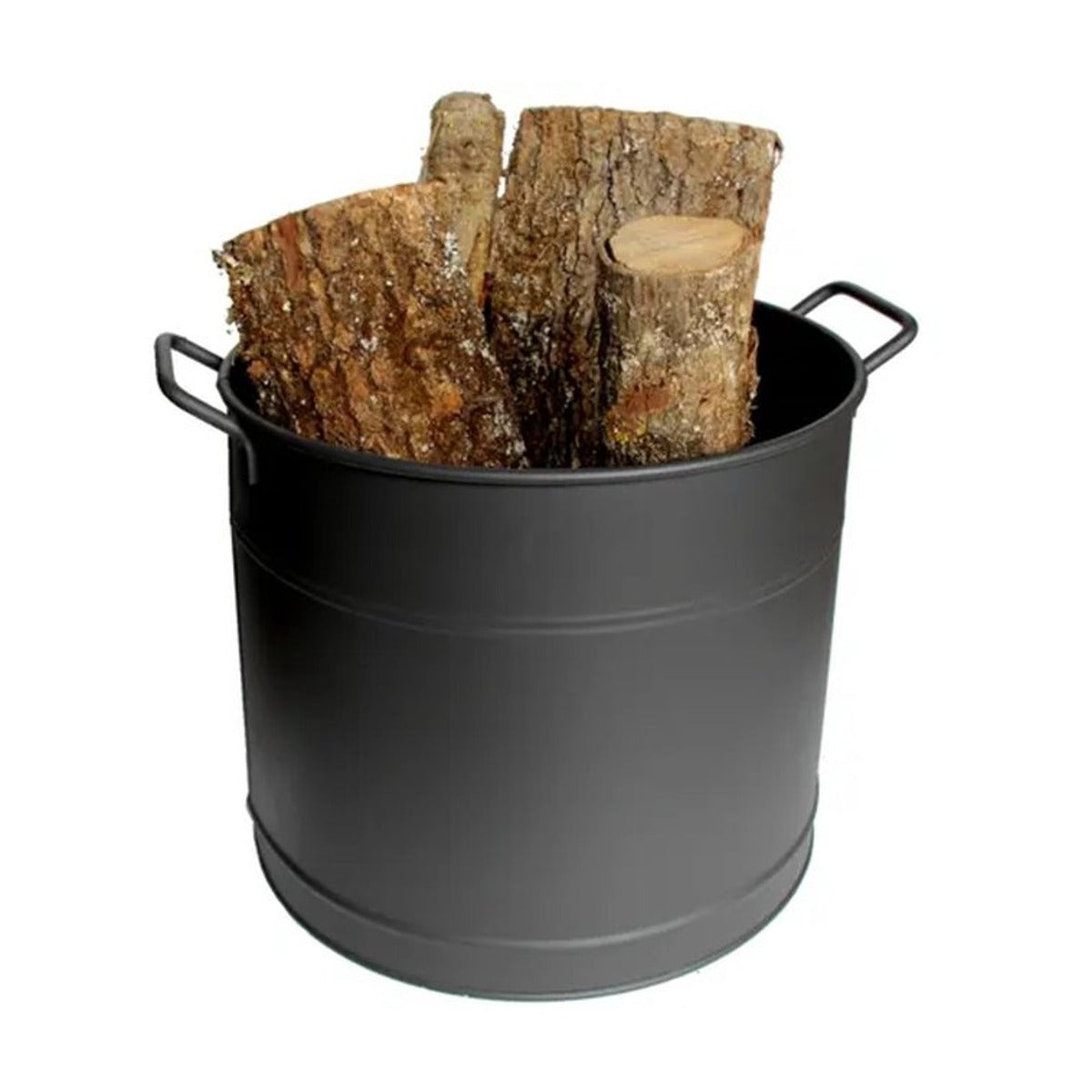 Guillouard Pellet- of Houtblokemmer – 37 Liter – Staal – Zwart
