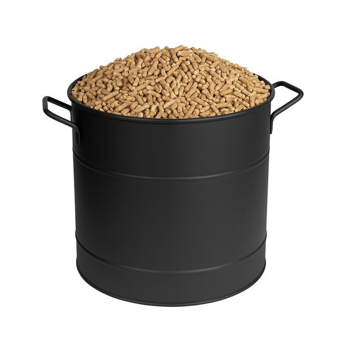 Guillouard Pellet- of Houtblokemmer – 37 Liter – Staal – Zwart