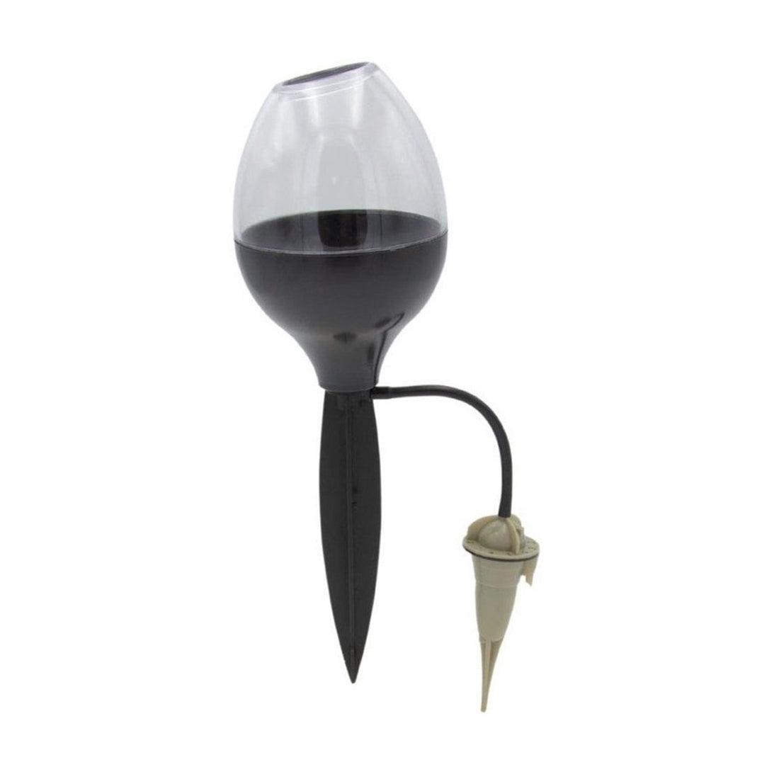 Druppelbewateringsset IRISO – 1 verstelbare druppelaar met waterreservoir 70 cl grijs – IRISO