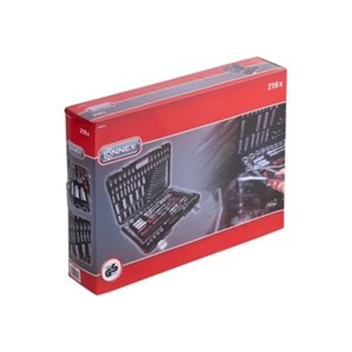 CONNEX 580216 dop-steek-ring- sleutelset - 216 stuks - 1/4+3/8+1/2 - 2 jaar garantie