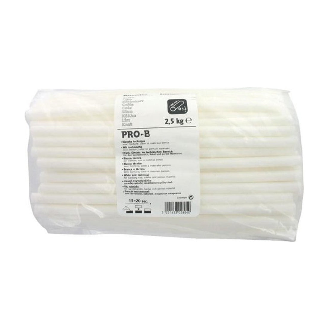 Lijmpatronen PRO-B - wit Ø 11 - 12 x 190 mm 2,5 kg, Zak