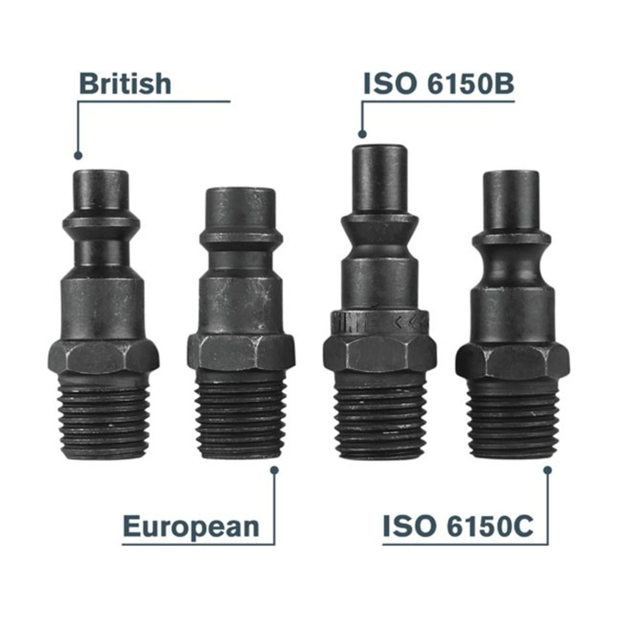 PRO Pneumatische Tacker PBS151, Koffer incl. startset nieten 200 stuks 25mm en 200 brads 30mm en 4 koppelingen