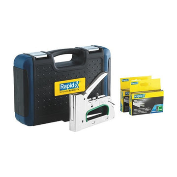 PRO Handtacker R34, Koffer incl. 2000 nieten 140/ en 2000 nieten 140/10
