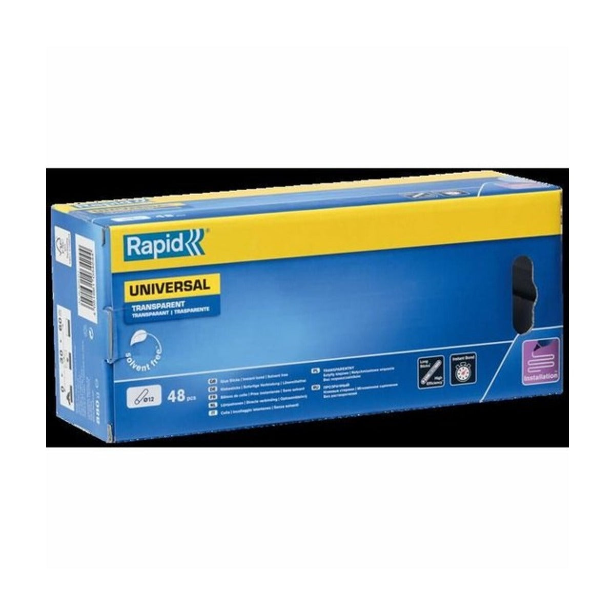 Lijmpatronen universeel transparant Ø12 x 190 mm 48 St., Box