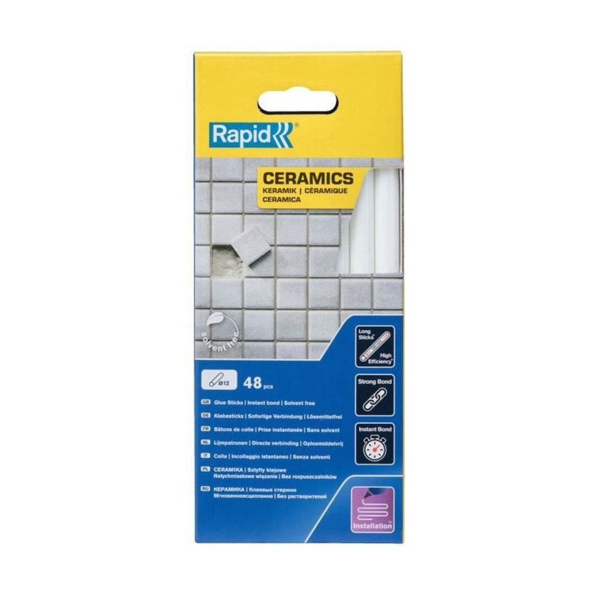 Lijmpatronen Keramiek Ø 11 - 12 x 190 mm 48 St., Box
