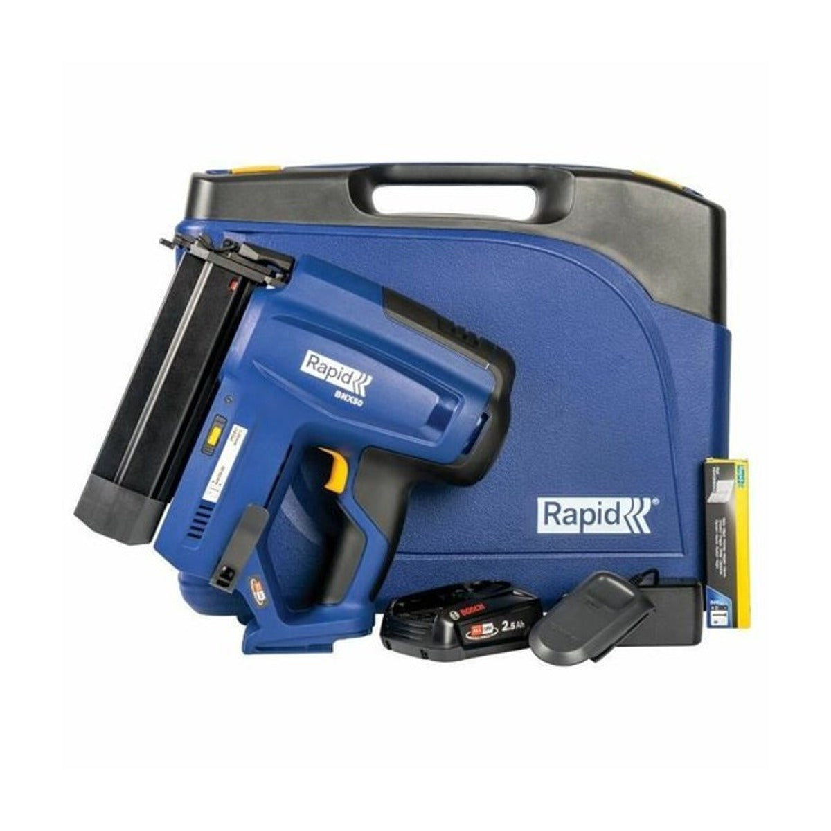 BNX50 Accunageltacker, P4A 18V, Koffer incl. 2,5Ah-Accu, oplader, 300 brads 8/30